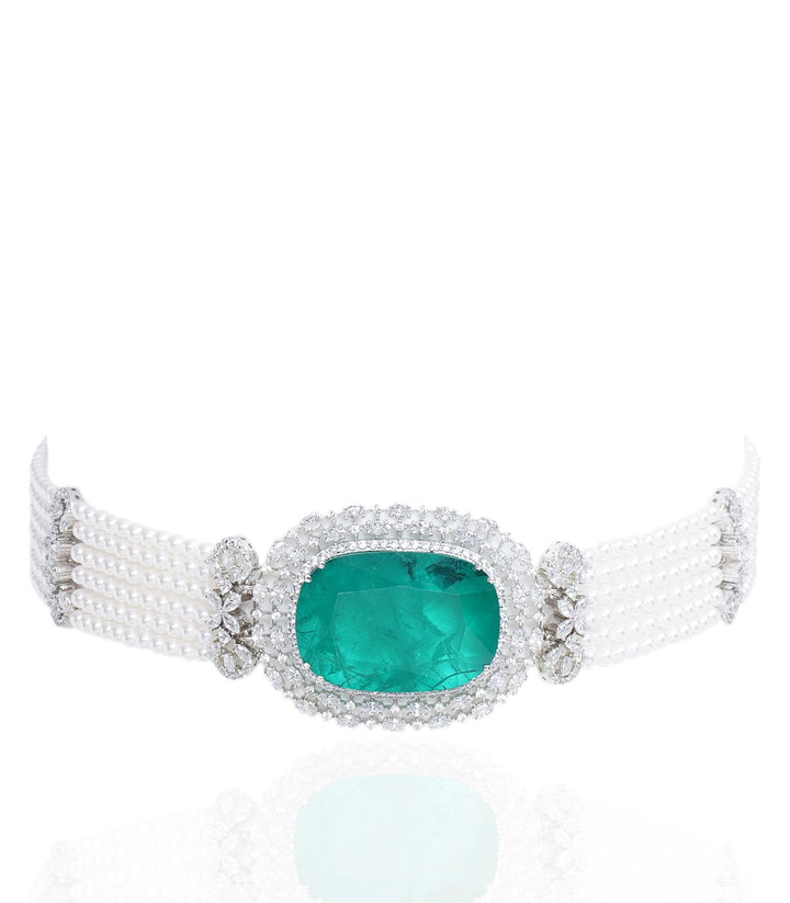 FREYA GREEN ZIRCON CHOKER