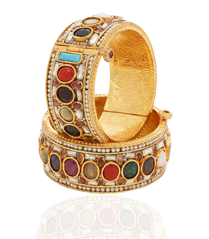 AHALYA NAVRATAN KUNDAN BANGLES