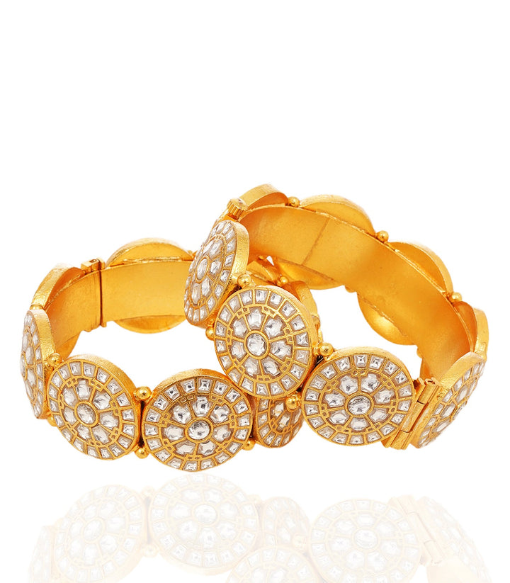 JAYNA GOLD KUNDAN BANGLES