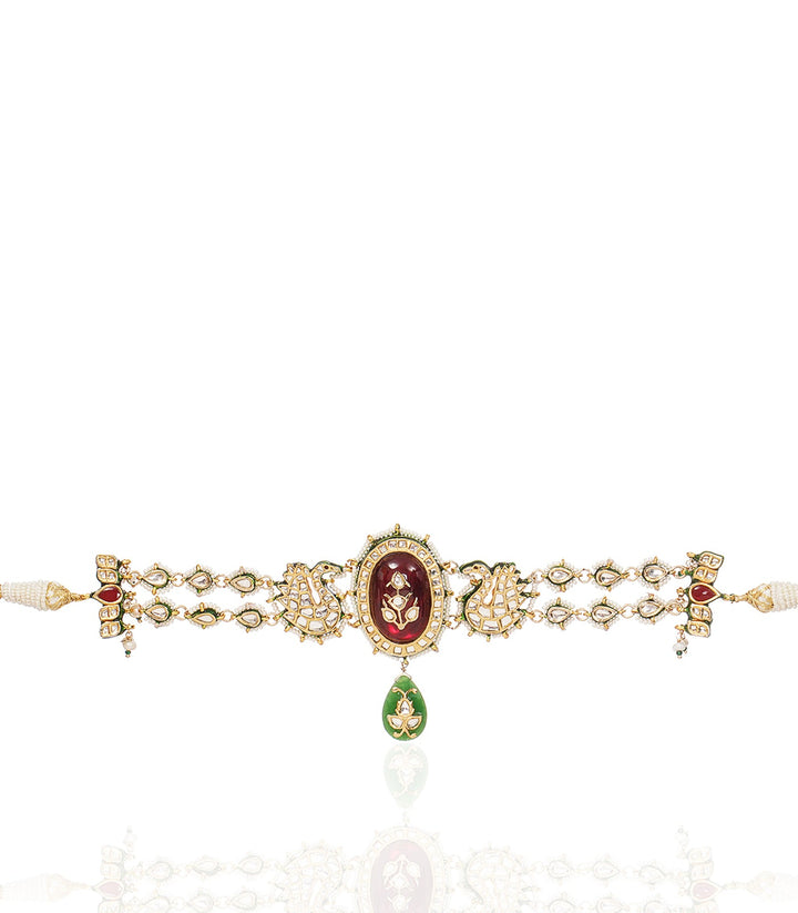 HARIKA RED KUNDAN CHOKER