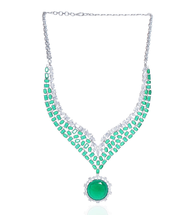 RUHI RUBY ZIRCON NECKLACE SET