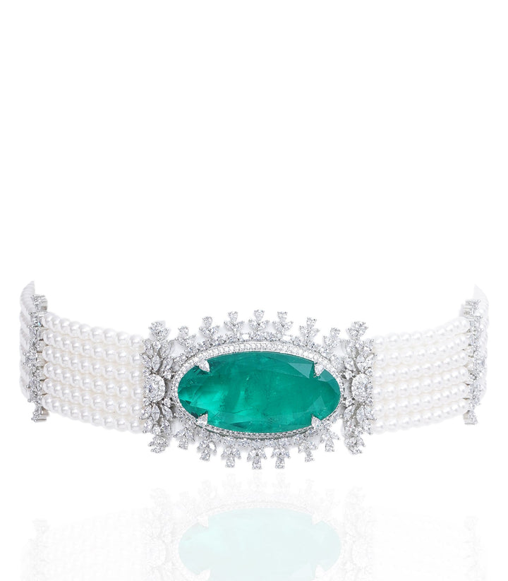 BELLA GREEN ZIRCON CHOKER