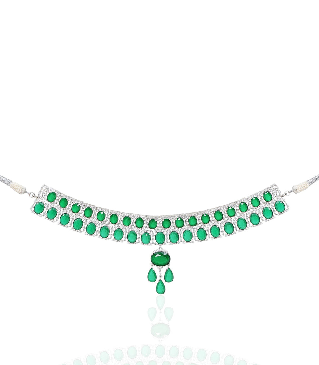 JESSICA GREEN ZIRCON NECKLACE SET