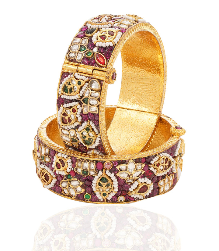 PRISHA RUBY KUNDAN BANGLES
