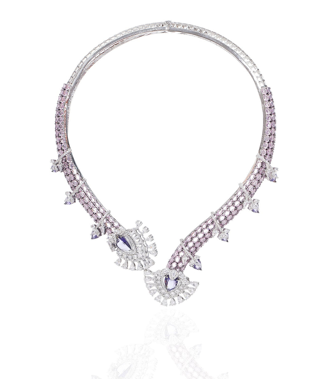 MARIA PURPLE ZIRCON NECKLACE SET
