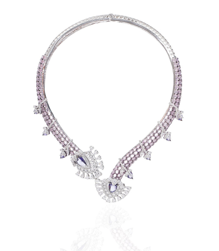 MARIA PURPLE ZIRCON NECKLACE SET