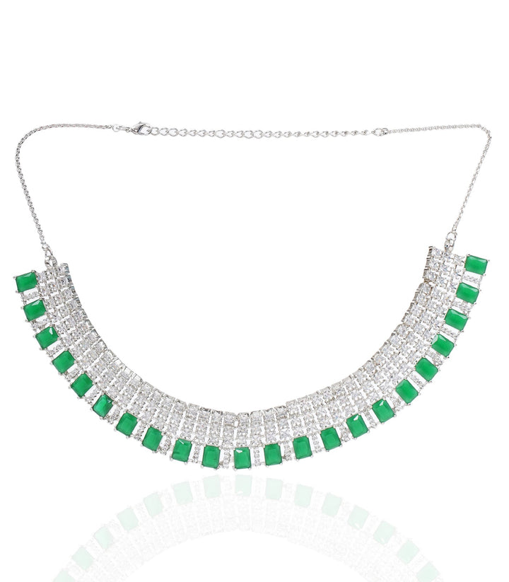 ELIANA GREEN ZIRCON NECKLACE SET