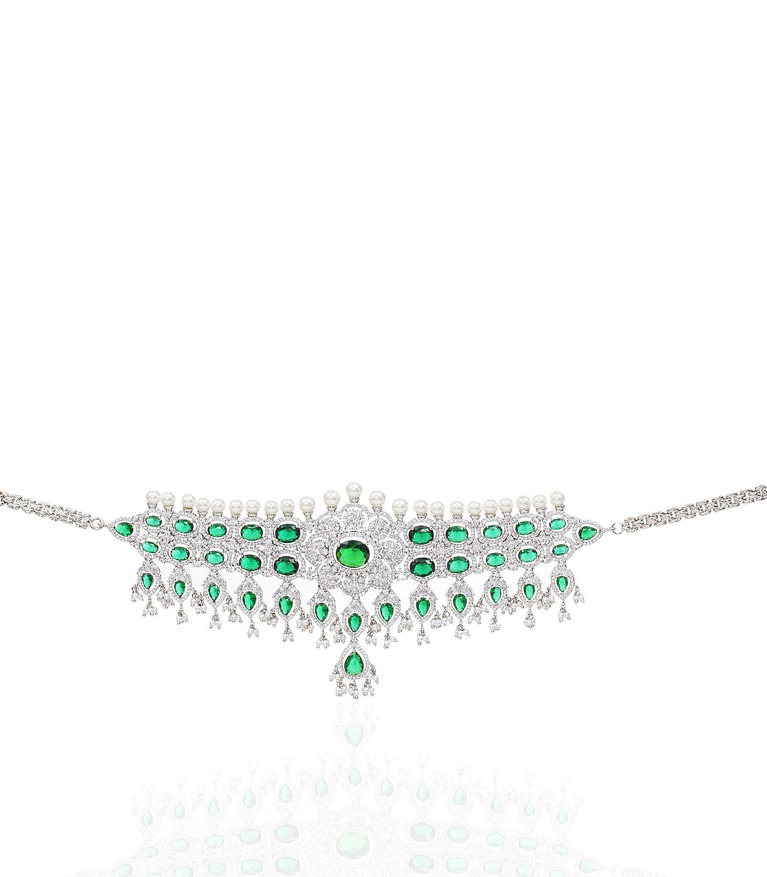 DAISY GREEN ZIRCON NECKLACE SET