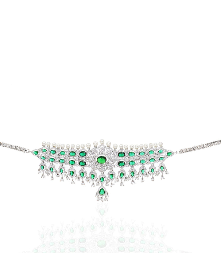 DAISY GREEN ZIRCON NECKLACE SET