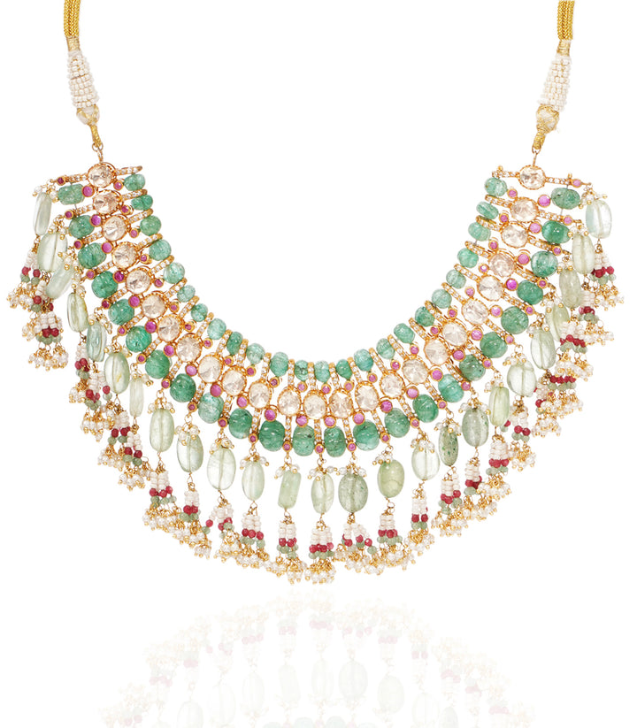 TAPASYA GREEN MOISSANITE  CHOKER