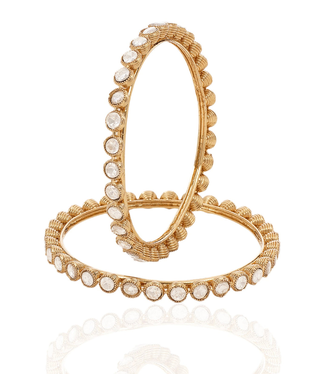 KRITI ANTIQUE FINISH POLKI BANGLES