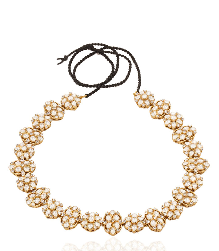 APARNA GOLD PLATED POLKI SHEESH PECH