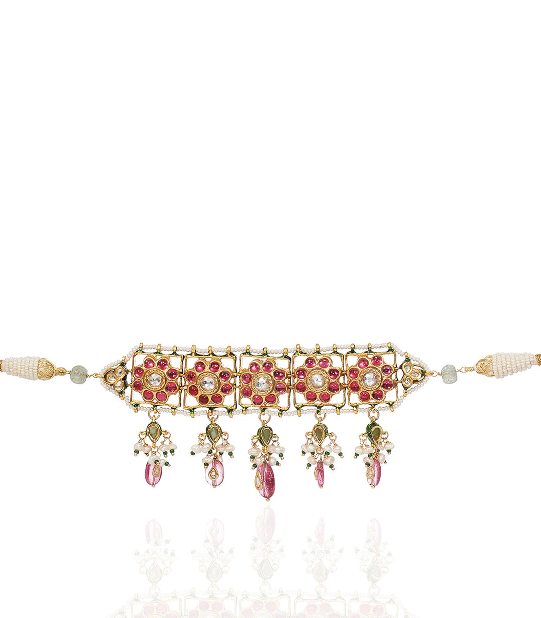 DEVISHA RED KUNDAN CHOKER