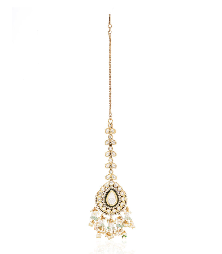 ANAMIKA GREEN KUNDAN TIKA