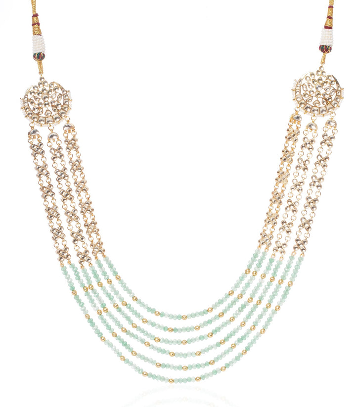 KAHINI GREEN KUNDAN GROOM NECKLACE