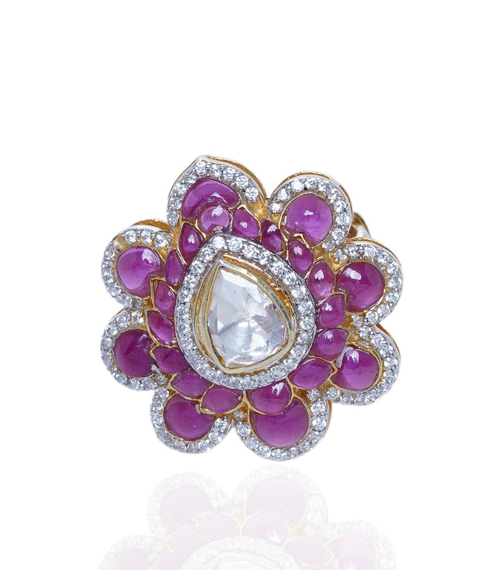 Ishee Ruby Moissanite Ring