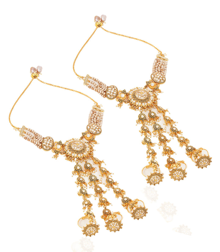 MOHANA WHITE KUNDAN HATHPHOOLS