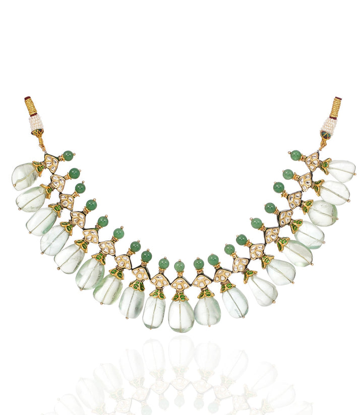 BRINDA GREEN KUNDAN CHOKER