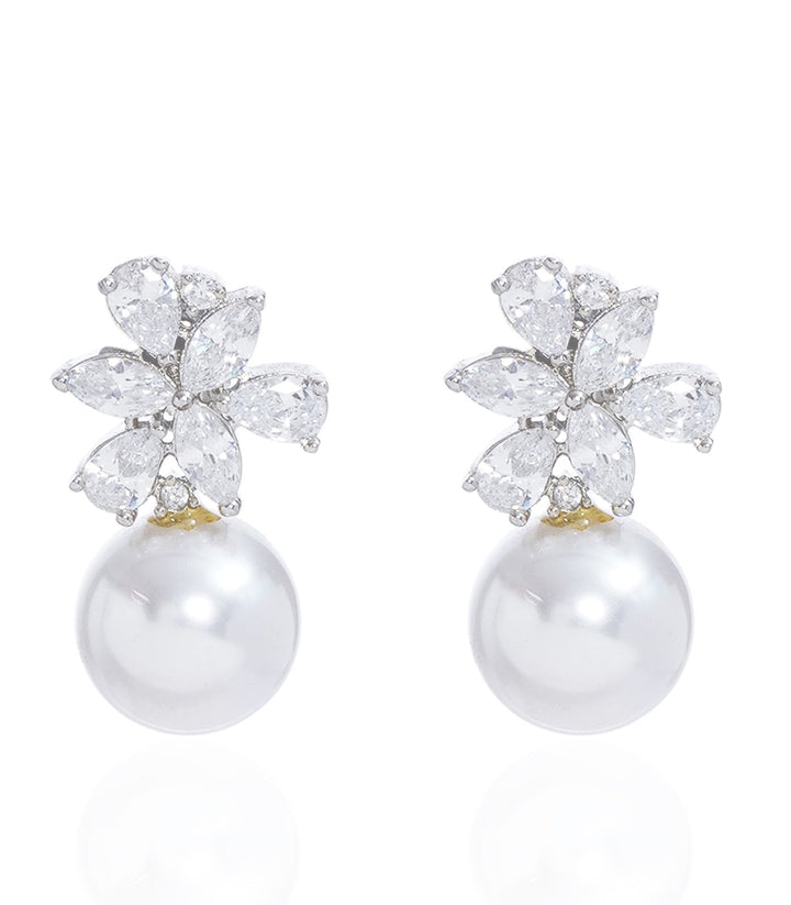 NAINA WHITE ZIRCON STUD