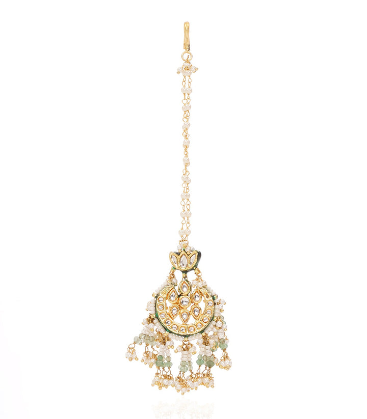 DEVASHREE GREEN KUNDAN TIKA