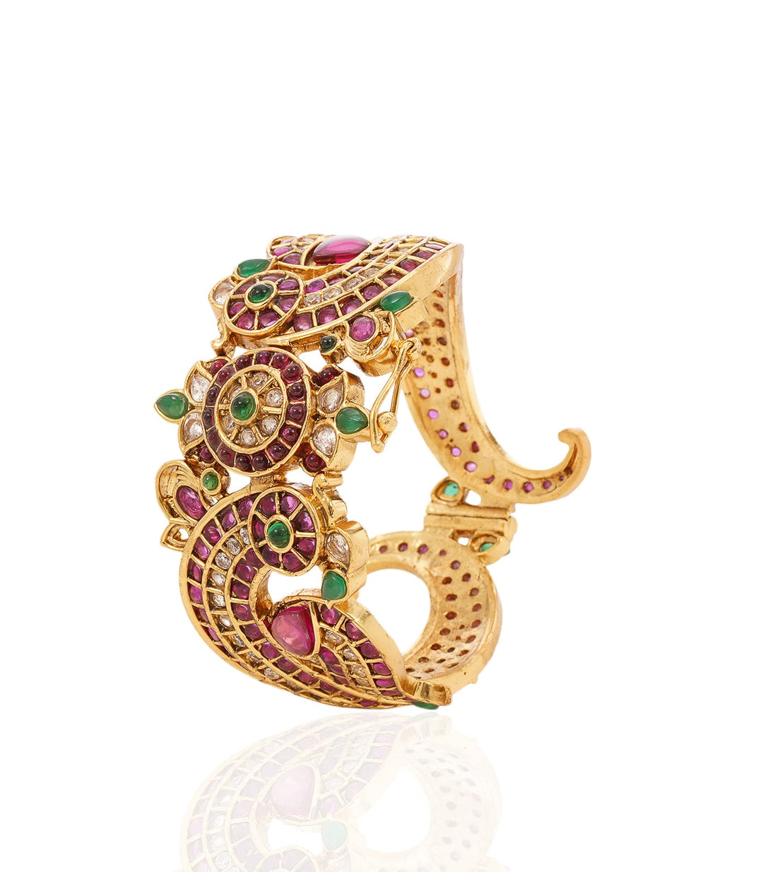 NISHA RED KUNDAN BANGLES
