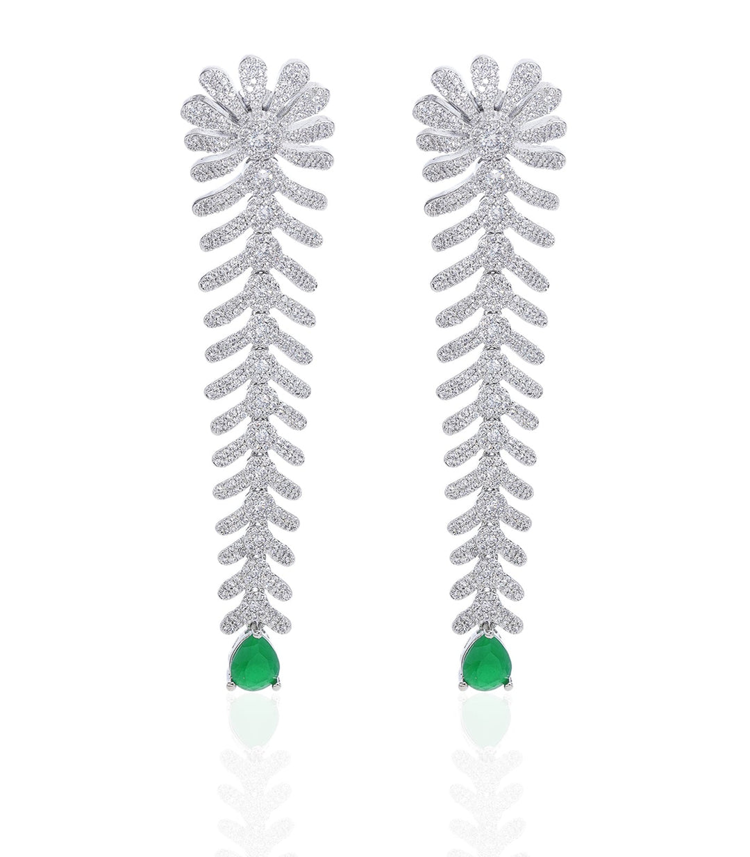 PRISHA GREEN ZIRCON ZIRCON EARRING