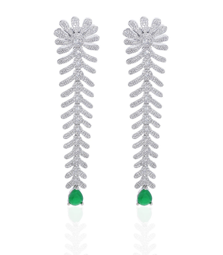 PRISHA GREEN ZIRCON ZIRCON EARRING