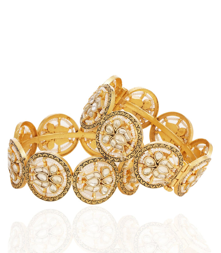 SNEHA WHITE KUNDAN BANGLES