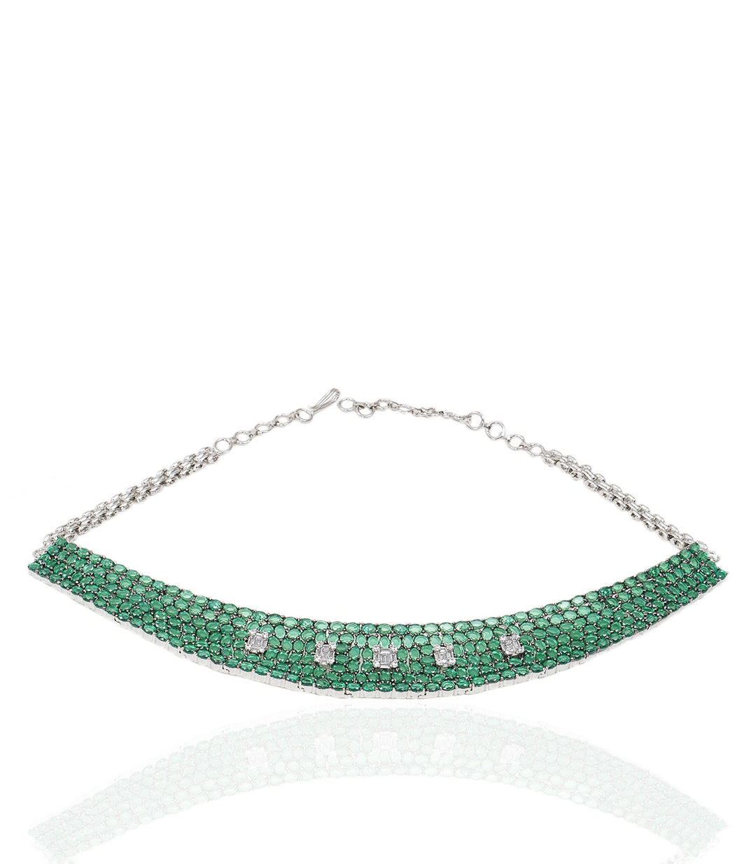 GLORIA GREEN ZIRCON NECKLACE SET