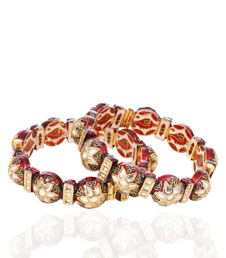 SAMIRAH RED KUNDAN BANGLES