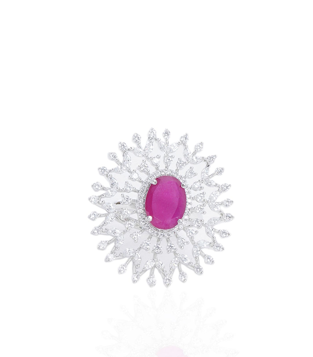 EVELYN RUBY ZIRCON RING