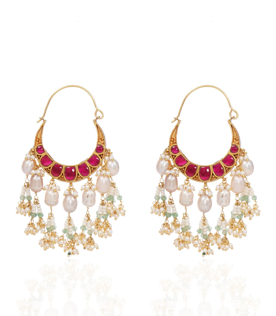 KAUSHINI TURQUOISE REVERSIBLE CHANDBALI