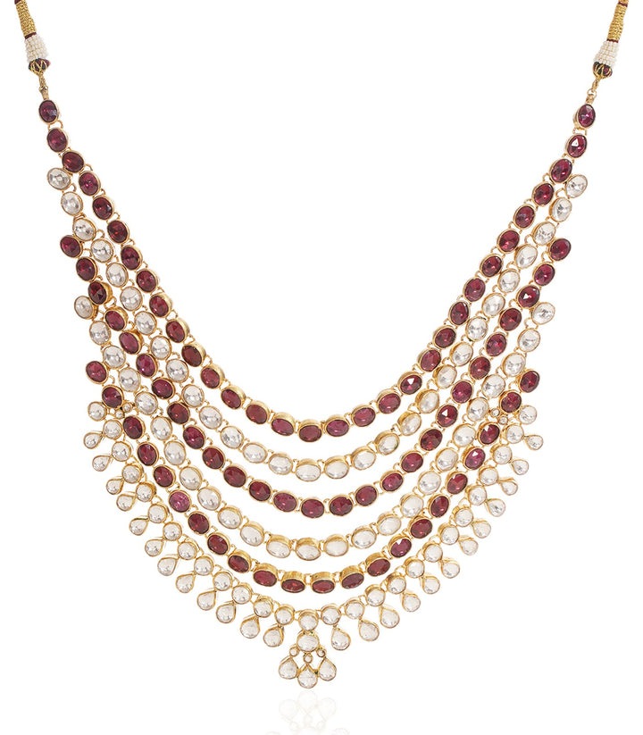 PARNAVI RODO LIGHT KUNDAN LONG NECKLACE