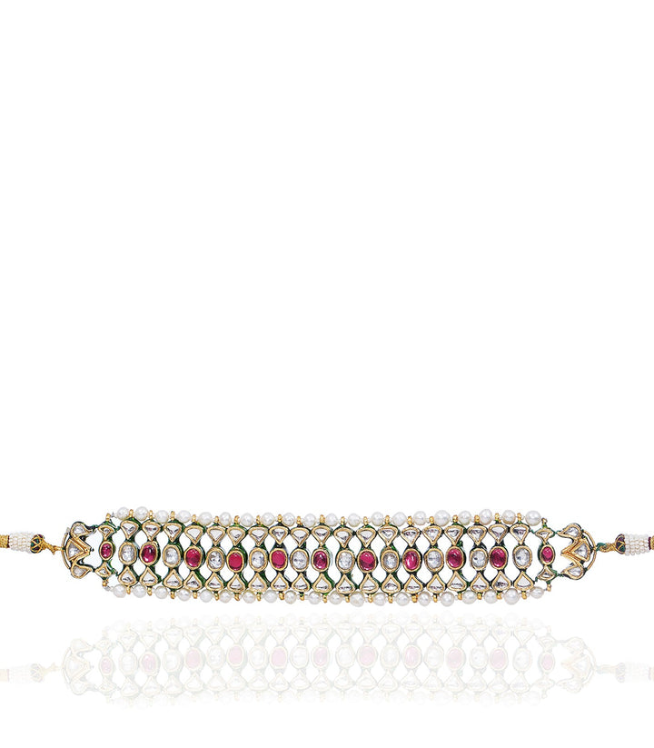MANYATA RED KUNDAN CHOKER
