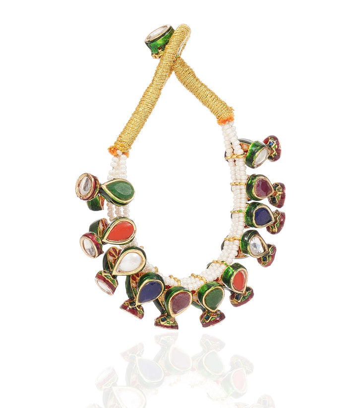 AANCHAL NAVRATAN KUNDAN BRACELET