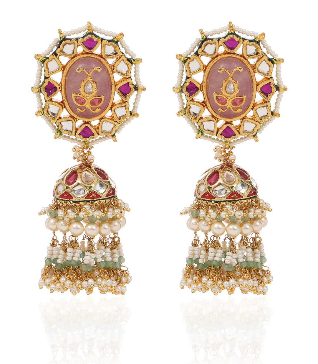 ANIKA RED KUNDAN JHUMKA