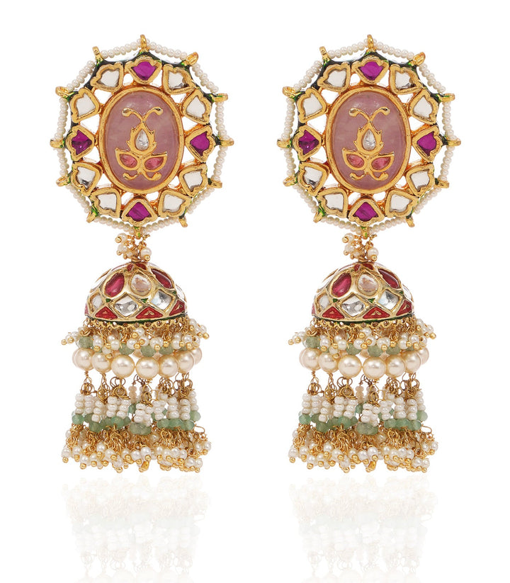 ANIKA RED KUNDAN JHUMKA