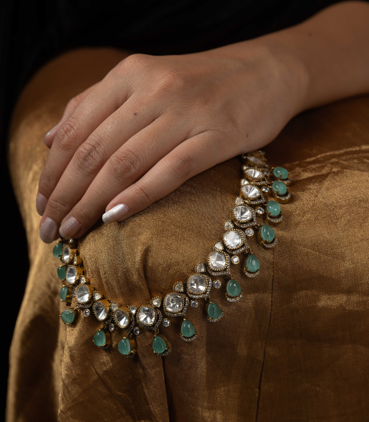 DIYA MINT POLKI WAIST BELT
