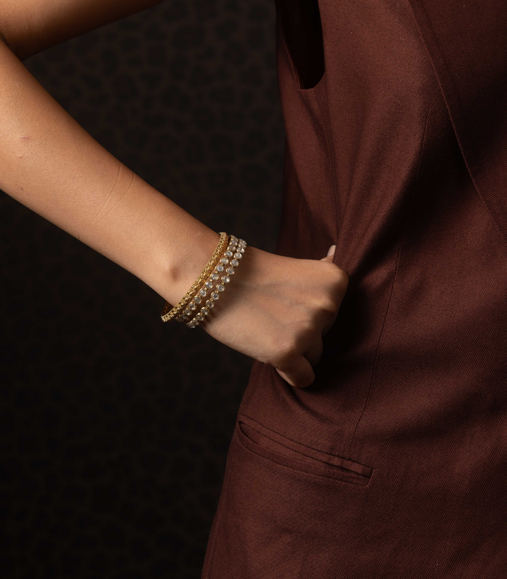 NEHARIKA GOLD PLATED  BANGLES