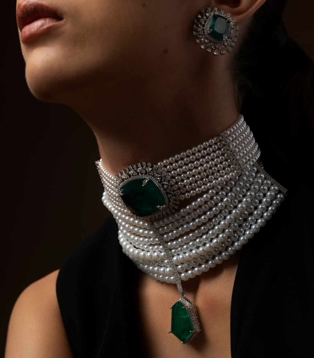 KATHY GREEN ZIRCON CHOKER