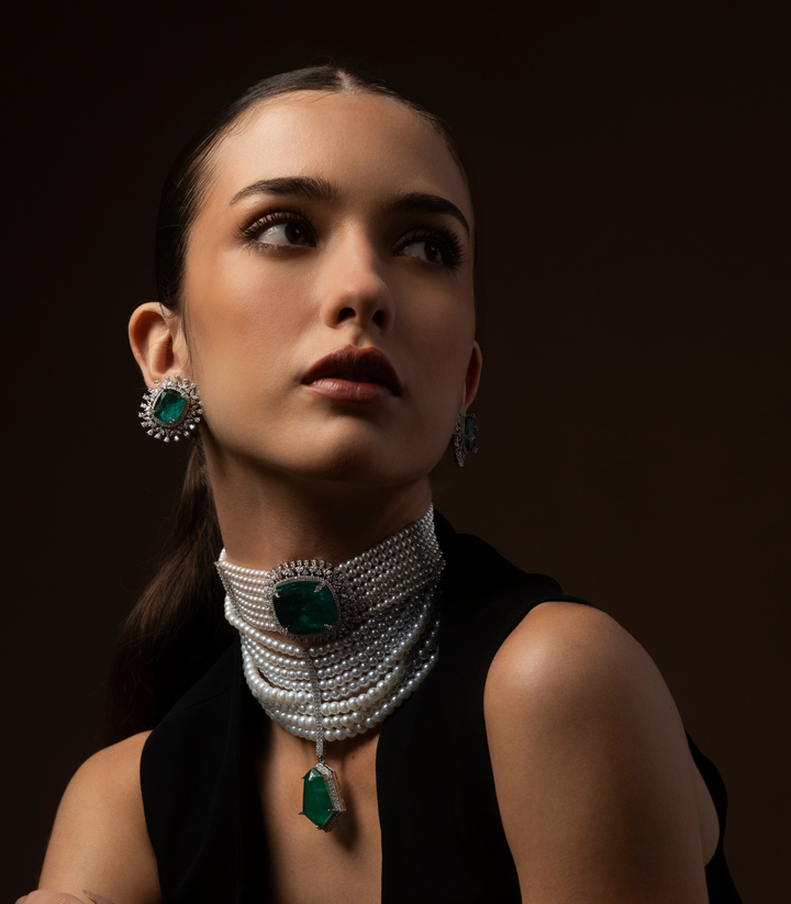 KATHY GREEN ZIRCON CHOKER