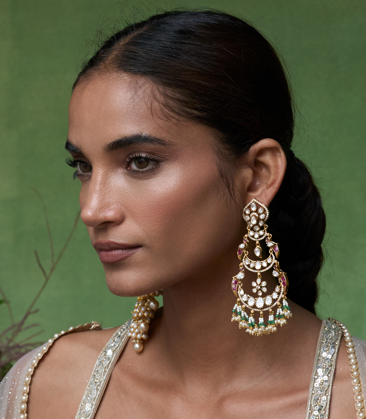 KIARA GOLD PLATED POLKI CHANDBALI