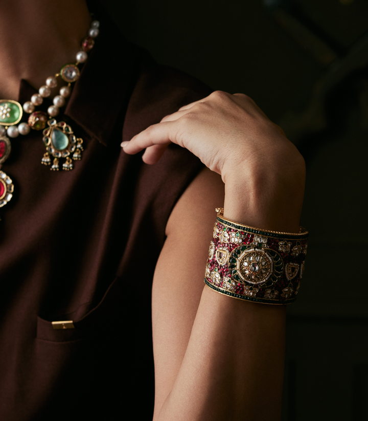 TARINI RUBY KUNDAN BANGLES