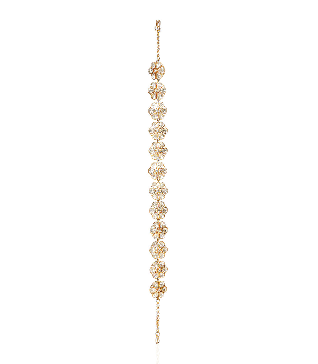 GAURIKA GOLD PLATED MOISSANITE NECKLACE