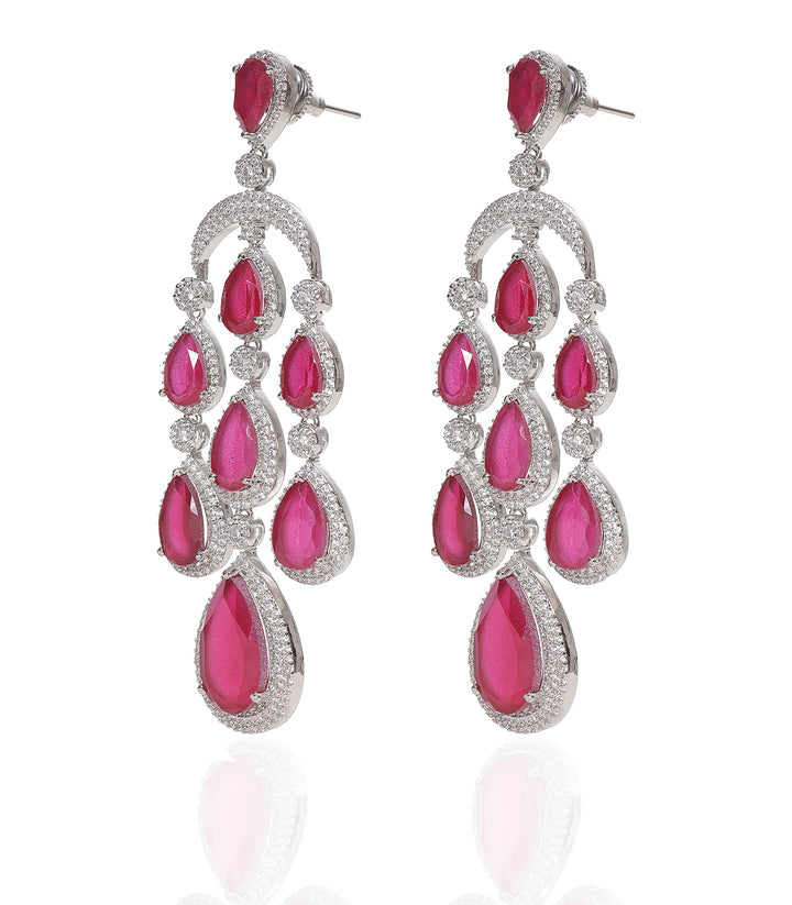 HEMAKANTI RED ZIRCON EARRING