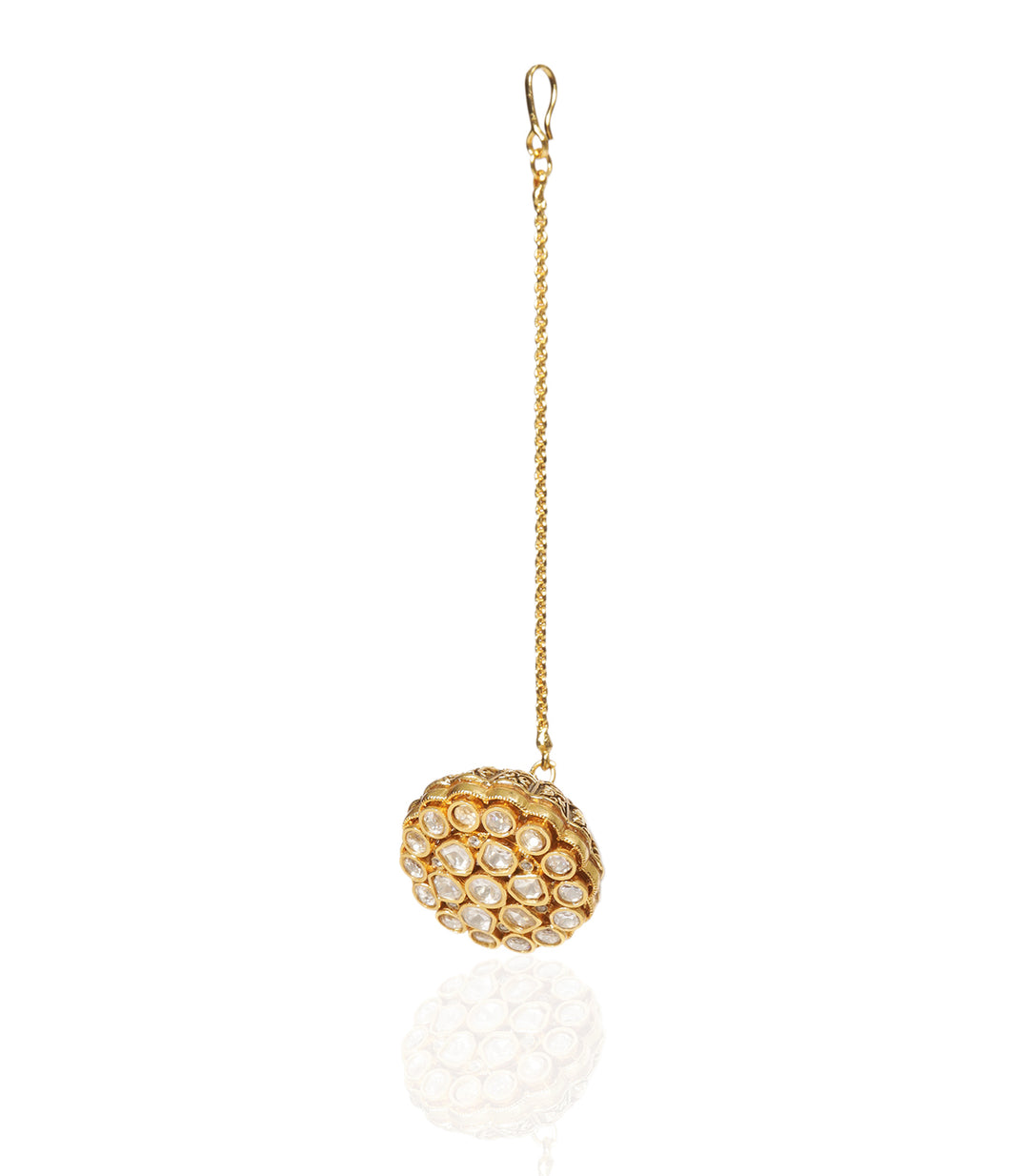 HETAL GOLD PLATED  POLKI BORLA