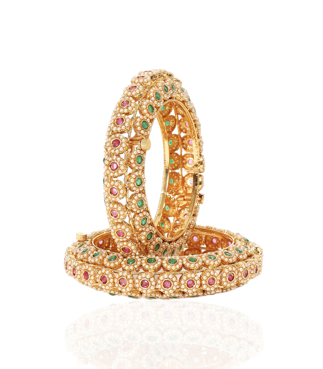 SIMRAN RED & GREEN BANGLES