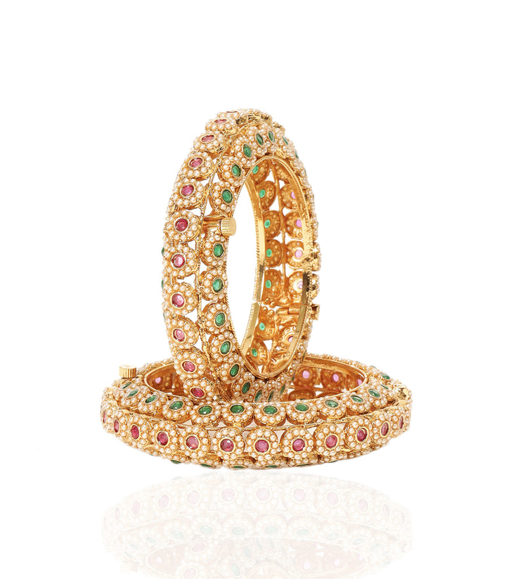 SIMRAN RED & GREEN BANGLES