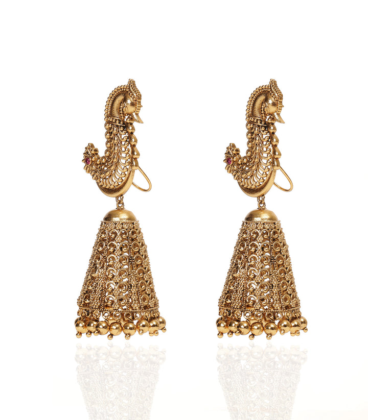 JEEVIKA GOLD PLATED JHUMKA