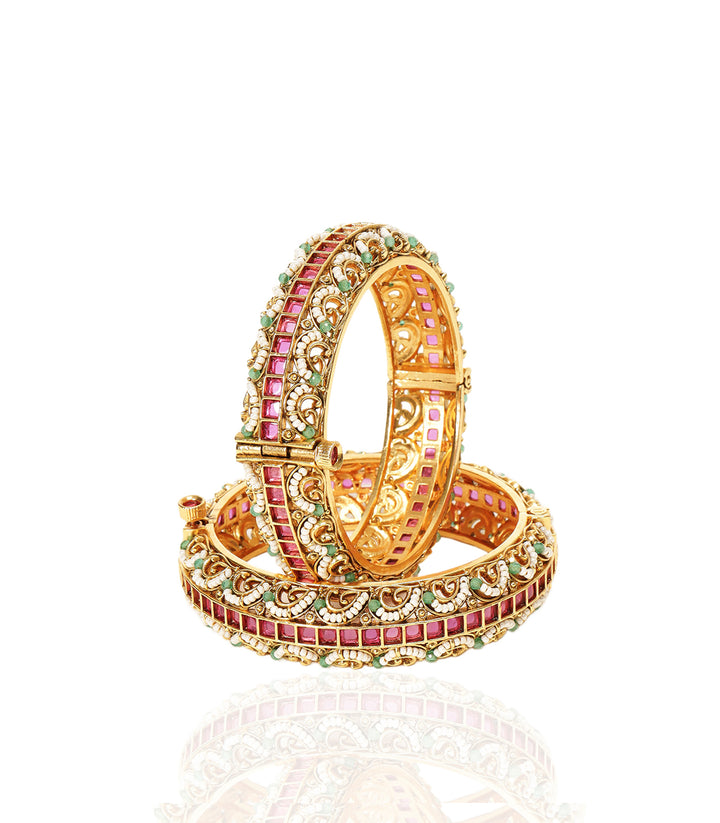 HEMA RED & GREEN BANGLES
